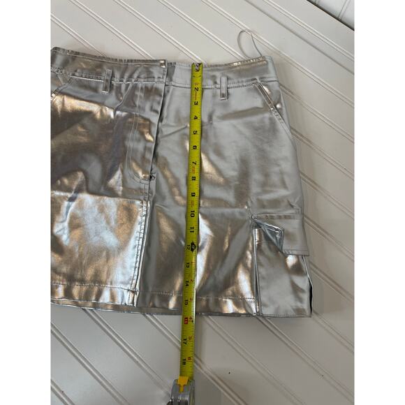 NWT Fashion Nova Red Got it Like That Top & Unmatched Faux Leather Skirt LOT L - Picture 8 of 11